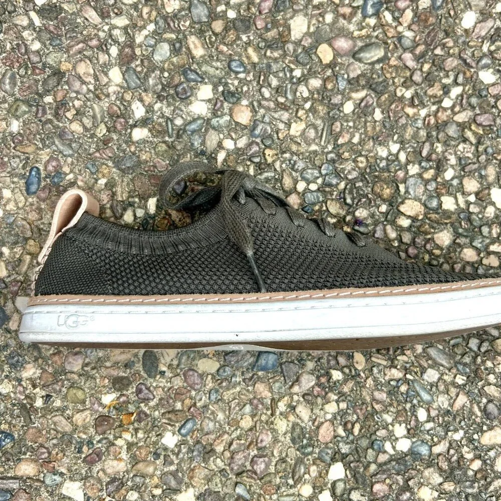 Ugg Sidney Olive Green Sneakers Mesh Lace Up Low top Trainers Size 9